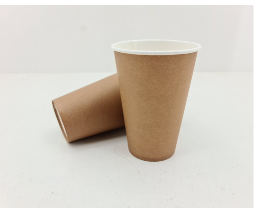 Стакан гофрированный 400мл  (12oz) "  KRAFT   Маэстро (50 шт)