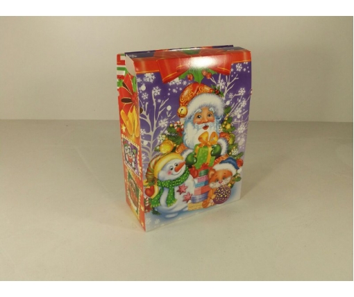 Бумажная коробка для новогодних подарков  600грм Марки №120 (1 шт)