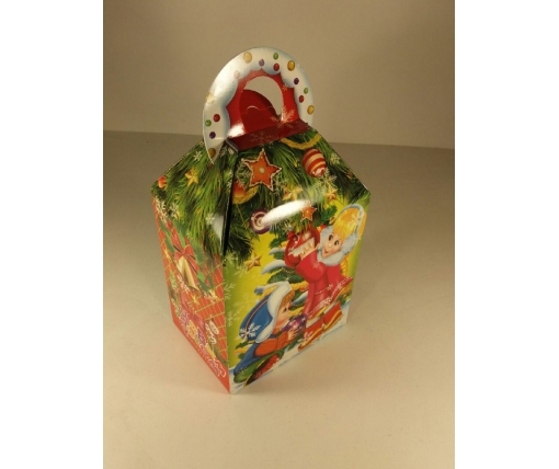Новогодняя коробка для конфет №001а(Дети  700гр) (25 шт)