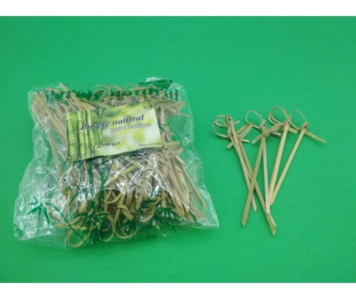 Палочки бамбуковые с узелком  9см,100 шт (1 пачка)