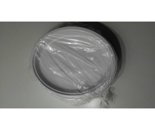 Тарелка одноразовая пластиковая 220 mm белая (25 шт)