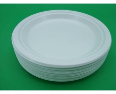 Тарелка одноразовая пластиковая 260 mm белая (50 шт)