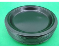 Тарелка одноразовая пластиковая 260 mm Черная (50 шт)
