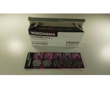 Элемент питания (батарейка) Таблетки Yokohama  2032 (А5) (5 шт)