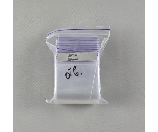 Пакет с замком Zip-lock (с отверстием) 6x8(100шт) (1 пачка)