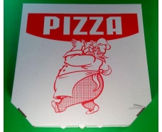 Коробка для пиццы 41 см белая с печатью Поваренок 410х410х40 мм (50 шт)