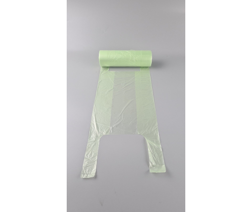 Майка фасовочная в рулоне 200шт  №22х45 (10мк)зеленая  (1 рул)