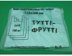 Полиэтиленовые пакеты майка №22*36 Тутти-Фрутти  зеленая (100шт) (1 пачка)