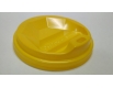 Крышка для стакана  бумажный  Ф75 (гар) желтая  Киев (на 250 гофра, маэстро) (50 шт)