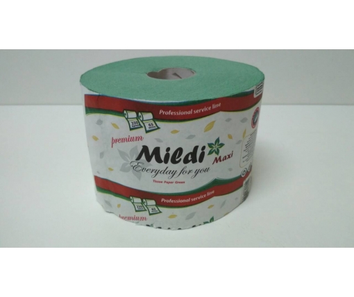Бумага туалетная на втулке "Mildi Maxi" 90*125/33 (1 слой) PREMIUM (9 рул)