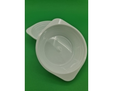 Тарелка одноразовая  стеклоподобная диаметр 500 мл  белая (10 шт)