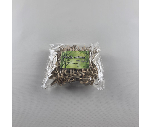 Бамбуковые деревянные шпажки с узелком 6см,100 шт (1 пачка)