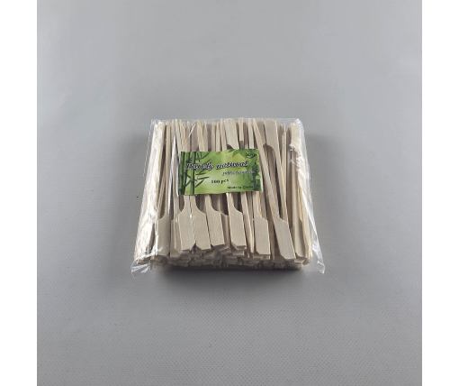 Деревянные бамбуковые шпажки Гольф 12см,100 шт (1 пачка)