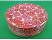 Бумажная тарелка с рисунком 100шт 18см"№ 4"Розоый цветок (1 пачка)