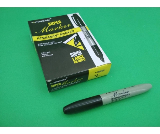 Перманентный маркер 1.0 mm тм Hongbei код99000 (12 шт)