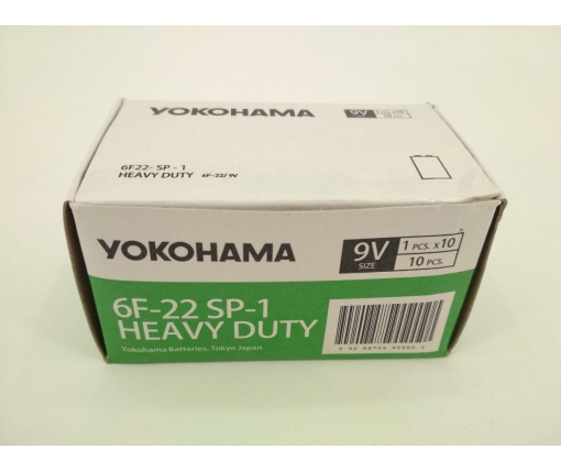 Элемент питания (батарейка)  Батарейка Yokohama 9V (крона) (1 шт)