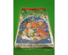 Новогодние Пакеты для Конфет и Подарков (20*30) №04 Снегурочка и снеговик (100 шт)