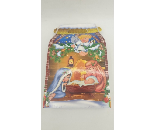 Новогодняя коробка для конфет №229 "Ангелы" на 700грам  (25 шт)