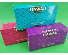 Салфетка бумажная 200шт двухслойные  HAWAII в коробке  (1 пачка)