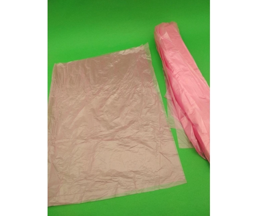 Мешок полиэтиленовый -вкладыш  р 70см х 50см розовый "HD"(12мк) (50 шт)