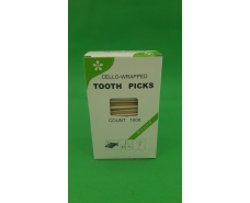 Зубочистка с запахом ментола  в индивидуальной целлофановой упаковке (1000 шт) (1 пачка)