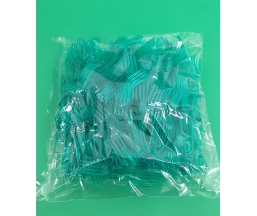 Вилка одноразовая пластиковая для фруктов Юнита Зеленая (250 шт)