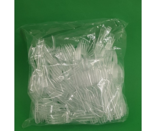 Вилка одноразовая пластиковая для фруктов Юнита Прозрачная (250 шт)