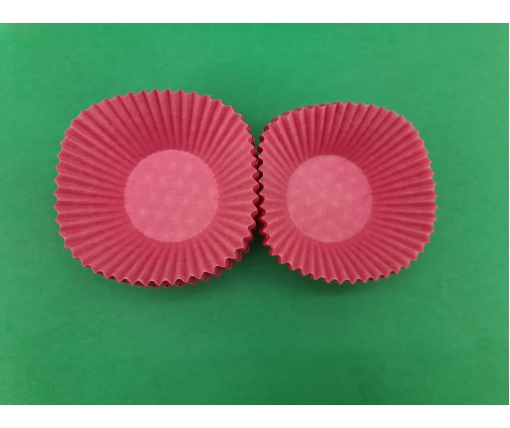 Тартолетка для кексов  А140 "Круглая розовая"D55 H42,5 (100шт) (1 уп.)