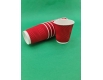 Бумажные стаканы цветные  гофрированные 175мл " Красный " Маэстро (20 шт)