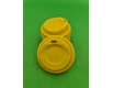 Крышка для стакана  бумажный  Ф75 (гар) желтая Маэстро (50 шт)