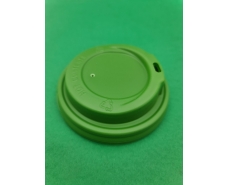 Крышка под стакан  бумажный  Ф90 (гар) зеленая Маэстро (50 шт)