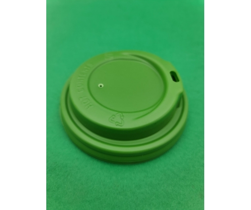 Крышка под стакан  бумажный  Ф90 (гар) зеленая Маэстро (50 шт)