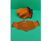 Хозяйственные перчатки плотные 7кл/5н  оранжевая "Work"  (10 пар)