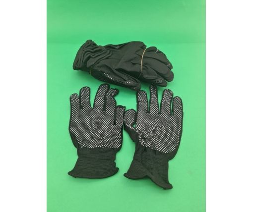 Хозяйственные перчатки Нейлоновые с микроточкой (12 пар)