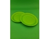 Тарелка бумажная  18см Зеленая  50шт (1 пачка)