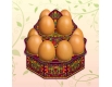 Декоративная подставка для яиц №12.1 "Хохлома" (12 яиц) высокая (1 шт)
