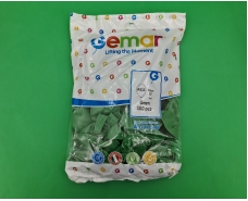 Воздушные шарики пастель зеленые 12" (30 см) 100 шт Gemar (1 пачка)