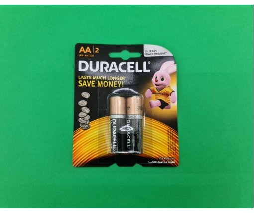Батарейка Duracell (АА R6) алкалин (Б-2) (2 шт)