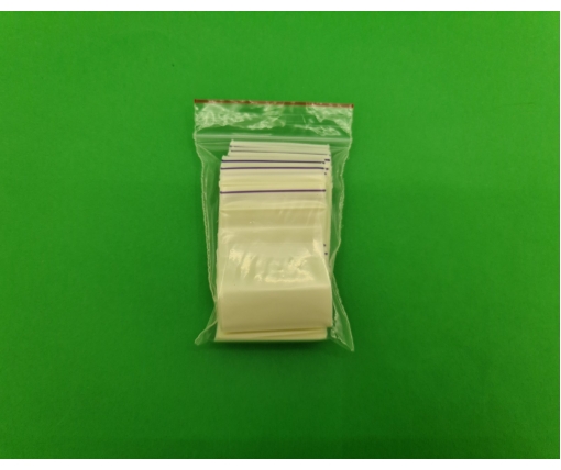 Пакет с замком zipp 3,5x4,5 белый (50шт) (1 пачка)