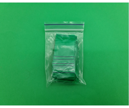 Пакет с замком zipp 3.5x4.5 зеленый (50шт) (1 пачка)