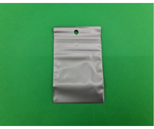 Пакет с замком zipp 6x8 серебристый (50шт) (1 пачка)