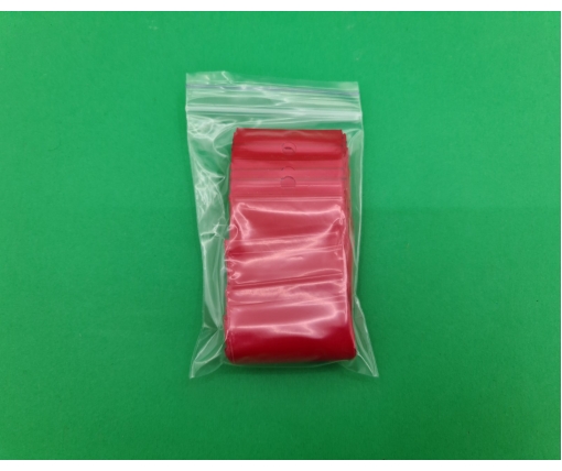Пакет с замком zipp 4x6 красный (50шт) (1 пачка)