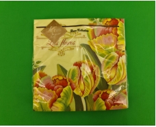 Дизайнерская салфетка (ЗЗхЗЗ, 20шт) Luxy  Красочный цвет тюльпанов (2085) (1 пачка)