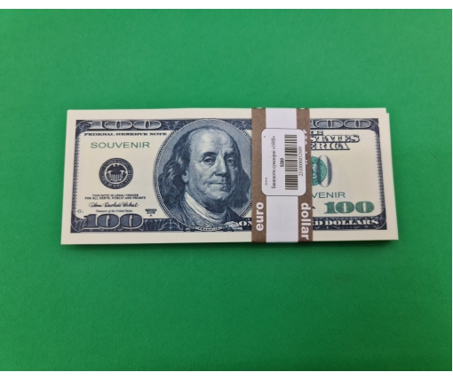 Сувенирные деньги 100 долларов  (1 пачка)