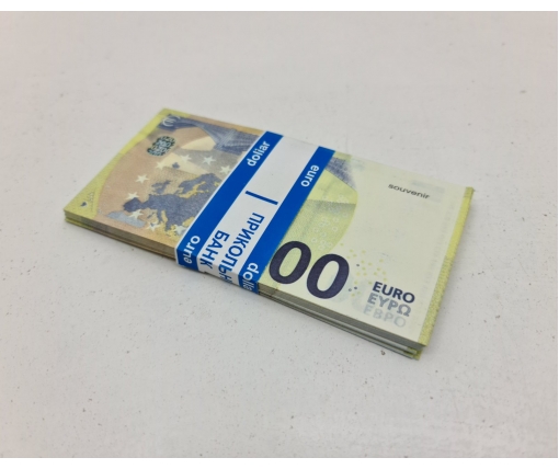 Деньги сувенирные подарочные 200 евро (1 пачка)