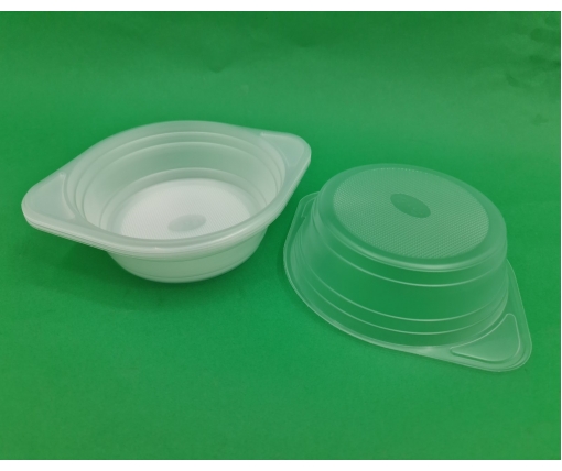 Тарелка одноразовая  полипропиленова 500мл  - вес 7,5 гр PP пригодна для микроволновой печи  (50 шт)