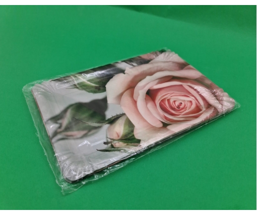 Тарелки праздничные бумажные 15* 22см №10 Чайная роза10шт (1 пачка)