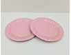 Тарелки бумажные одноразовые  "Конфетти на розовом" 18см , 10шт №43 (1 пачка)
