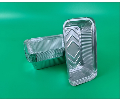 Контейнер из пищевой алюминиевой фольги прямоугольный 685мл R208L 100шт в упаковки (1 пачка)