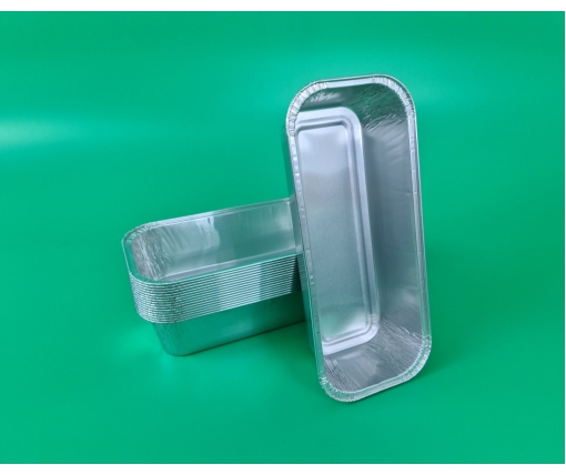 Контейнер из пищевой алюминиевой фольги прямоугольный 800мл R60G 100шт в упаковки (1 пачка)